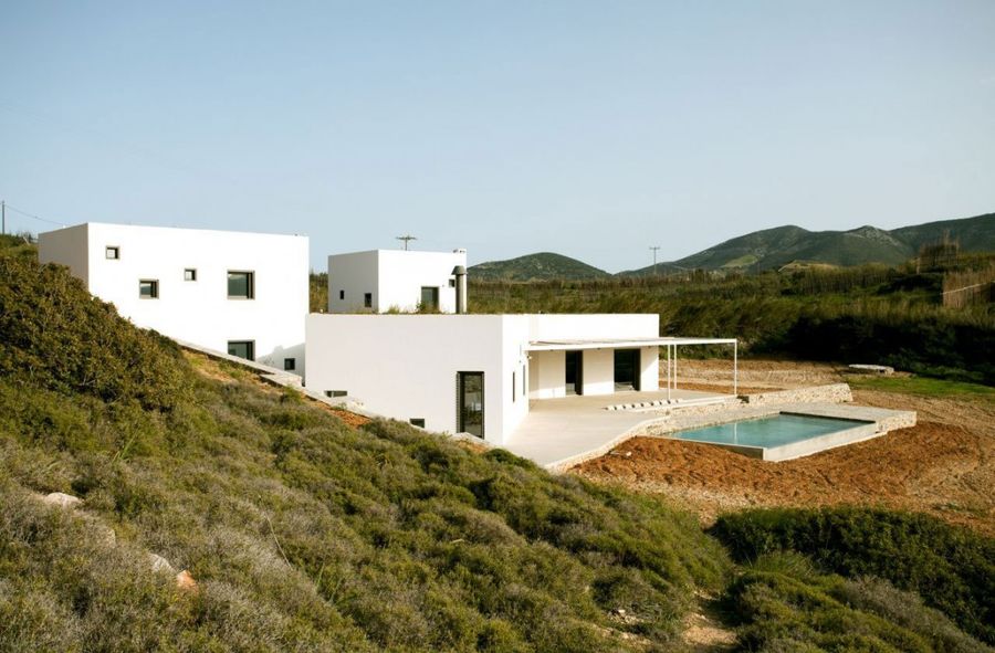 希腊岛上白色住宅——Paan Architects