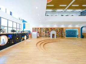 朗生墙板商业空间案例 I 山西蓝天国际幼儿园，教育空间的美学范本