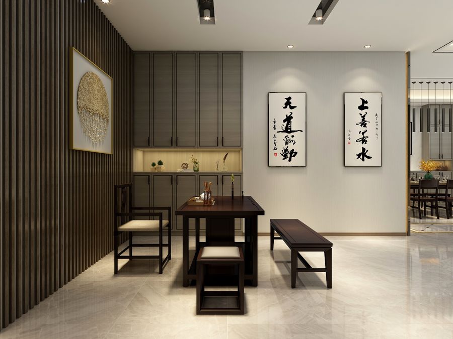 新中式别墅设计——《书香之家》