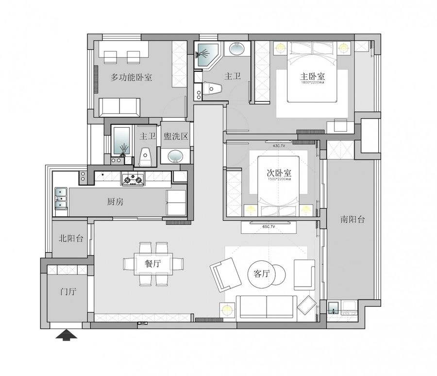 宜禾设计丨『 蜜 · 糖 』130㎡温暖日系原木，日子简单，好在我喜欢