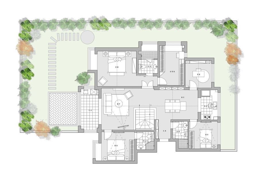 凡尘壹品设计|270m2两人居，颜值+空间，完美演绎品质生活新主张