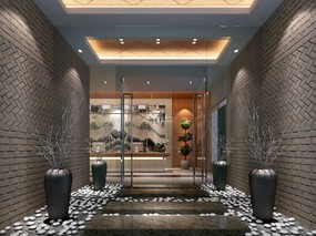 新中式足浴会所门厅