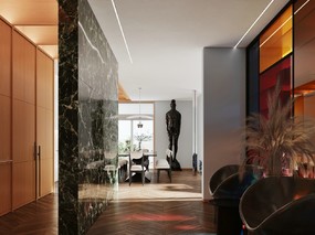 现代混搭公寓 多彩软装设计！
