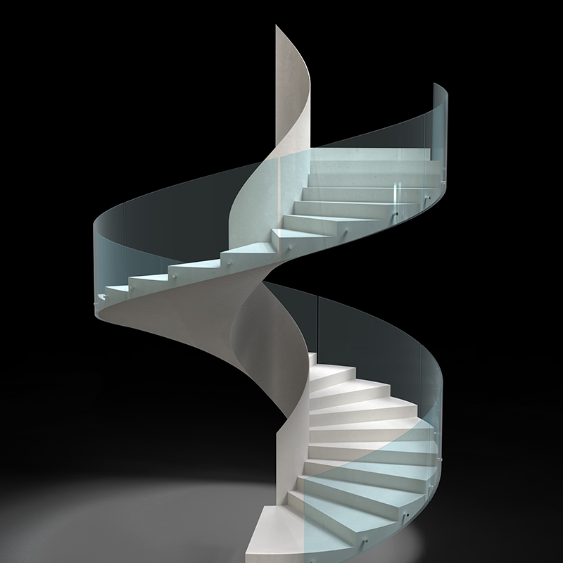 旋转楼梯|玻璃系列