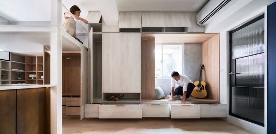巢空间设计 | 23㎡微型住宅，收藏着音乐人的无框架想像