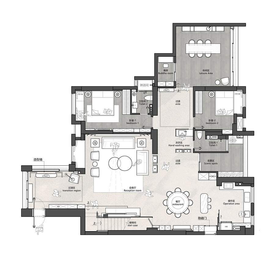 汉马建筑 | 440㎡简约复式大宅，独享生活至美！