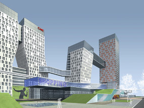 泰州医药城城市中心设计