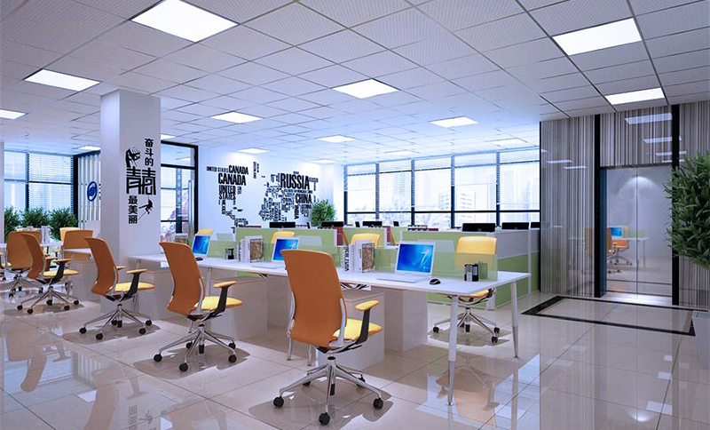 西安电子公司办公室装修设计效果图
