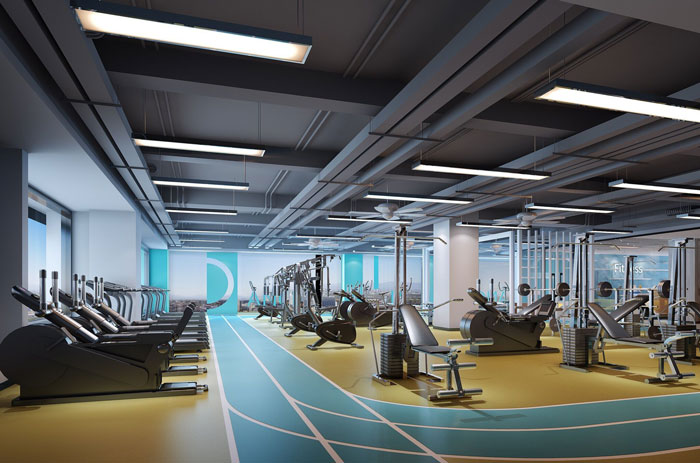 西安10000平方健身房装修设计案例