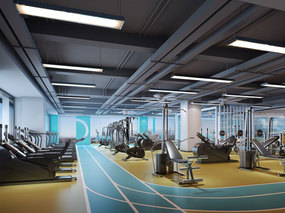 西安10000平方健身房装修设计案例