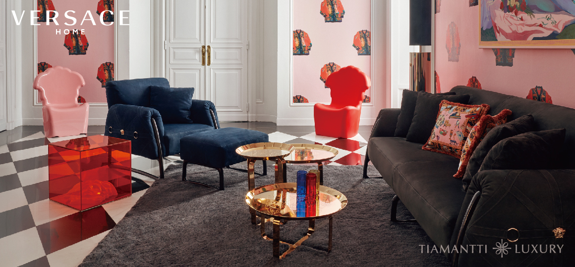 Versace Home经典美杜莎休闲椅，演绎时尚家具美学！