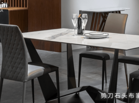 現代輕奢風的餐桌椅搭配，花4w裝出10w的效果！