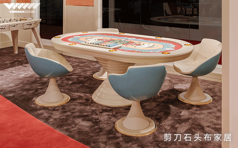  Vismara Design棋牌桌，有了它，休闲家居怎么会无聊? 