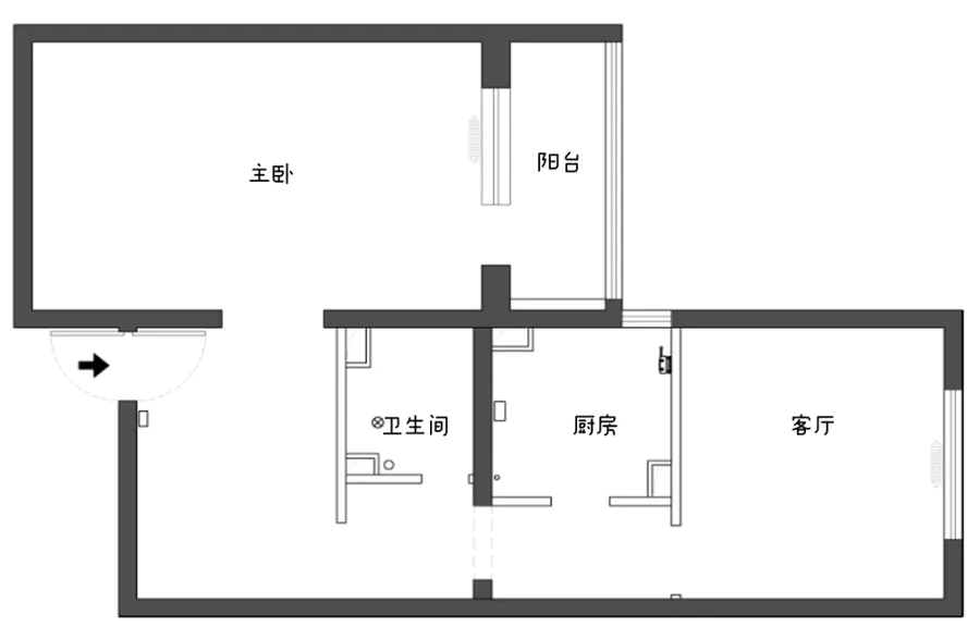 恒田设计丨45㎡现代精英家庭居室，4口之家精细化设计，每1㎡都拥有大格局！