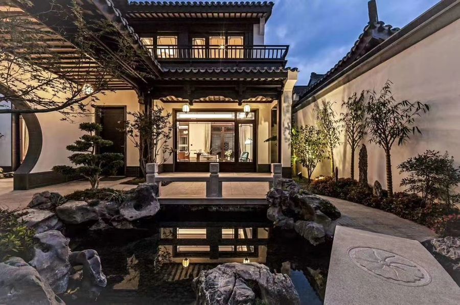 桃李春風中式庭院