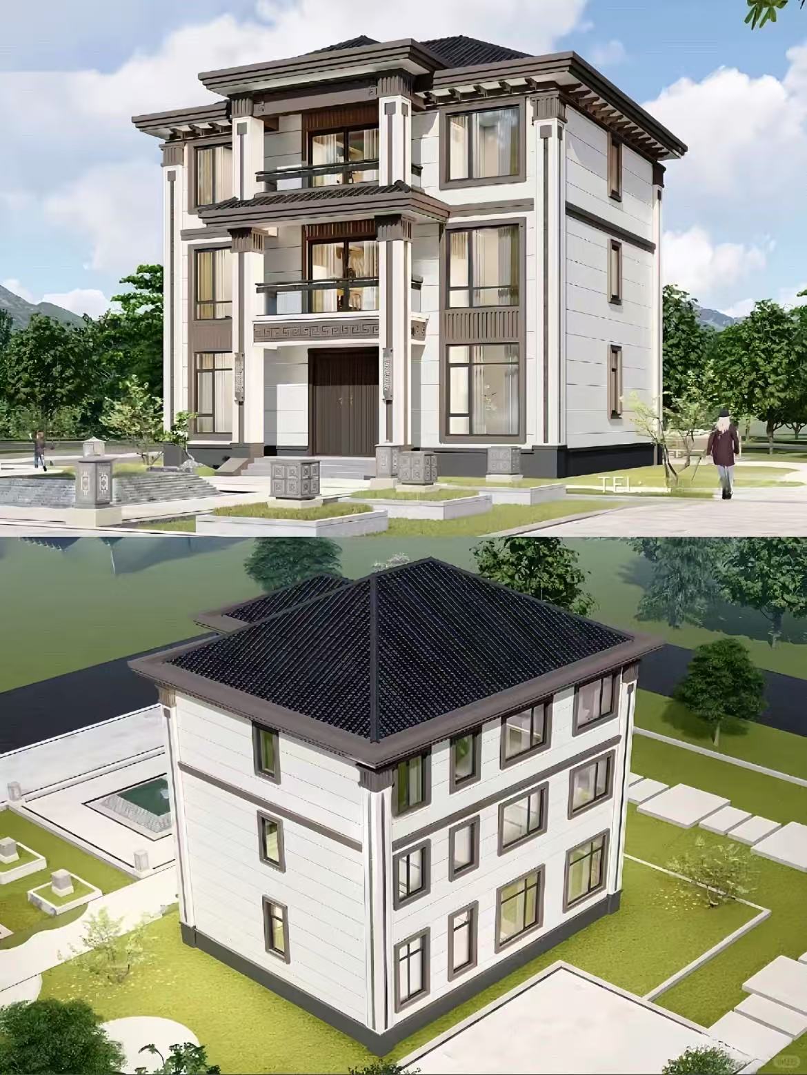 室外农村自建房