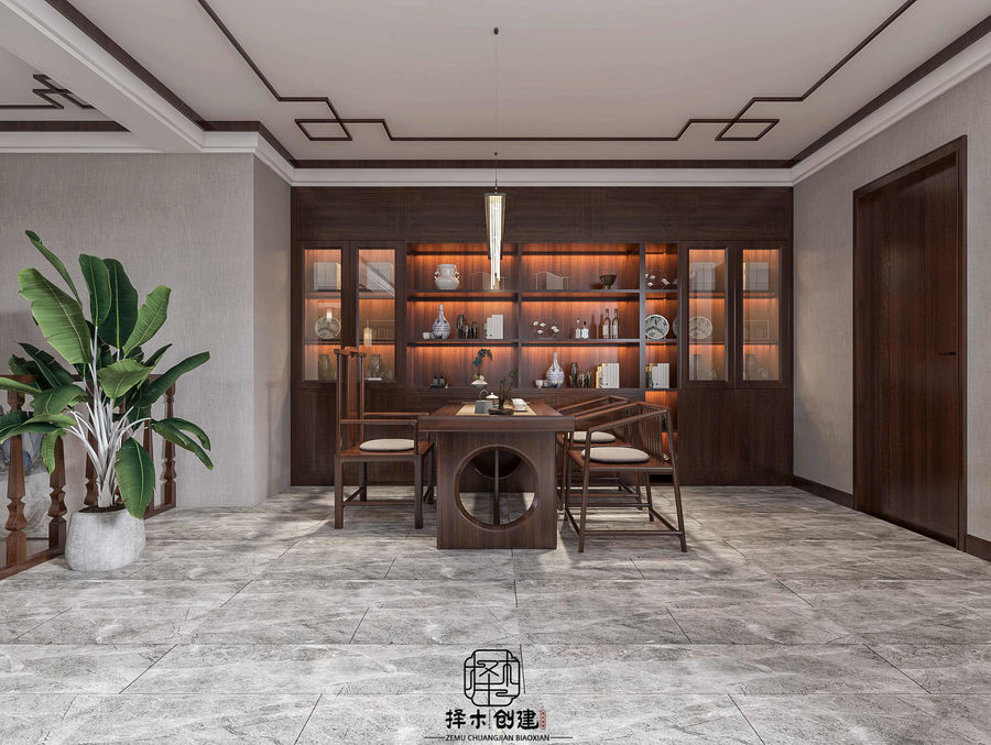 中式客餐厅——择木创建设计表现