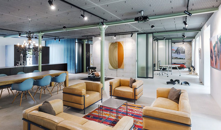 瑞士工业风LOFT阁楼现代公寓设计