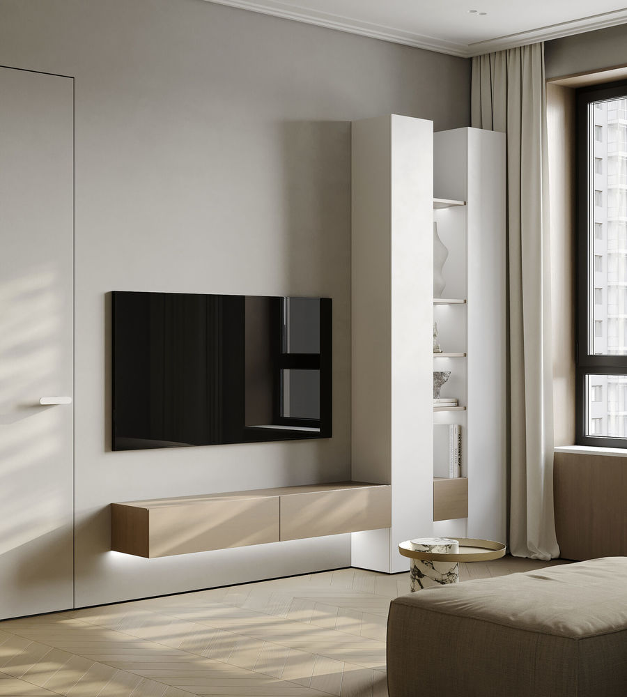 56㎡小空間公寓設計 經典與極簡的相互融合