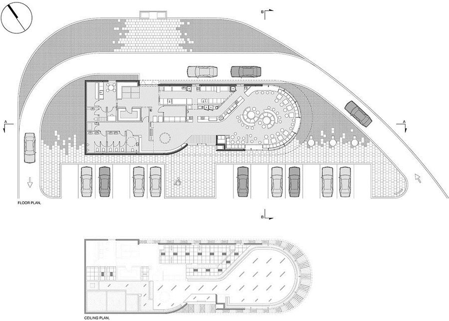 《AB Concept--上海四季酒店（尚席）餐厅》效果图+CAD平面图+物料图+实景图