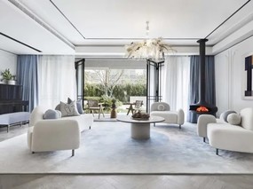 常州和尊设计HR·HOME丨319㎡现代法式别墅装修，极致体现优雅与浪漫！