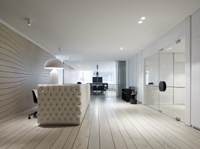 [办公空间] 艺术美感与简洁工业气息结合的办公空间