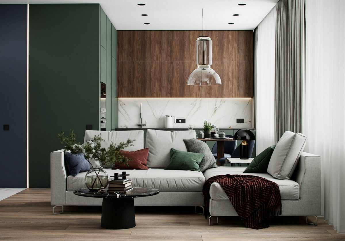 绿色公寓设计，打造舒适浪漫空间