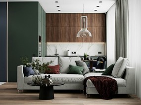 绿色公寓设计，打造舒适浪漫空间