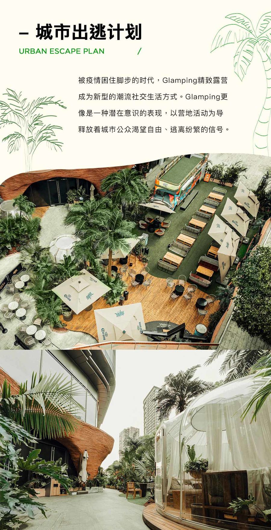 新冶组设计：长沙解放热带雨林露营风酒吧
