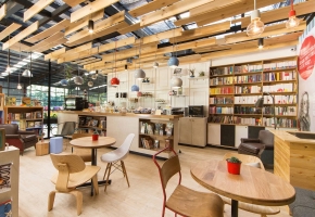 书屋咖啡厅装修设计表现