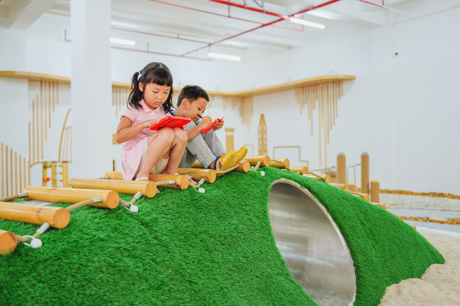 “小而美”的幼兒園無動力游樂設(shè)計(jì)，深圳市福田區(qū)天健天驕幼兒園