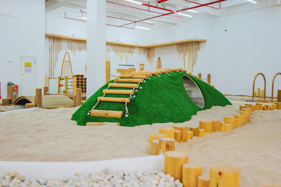 “小而美”的幼兒園無動力游樂設(shè)計(jì)，深圳市福田區(qū)天健天驕幼兒園