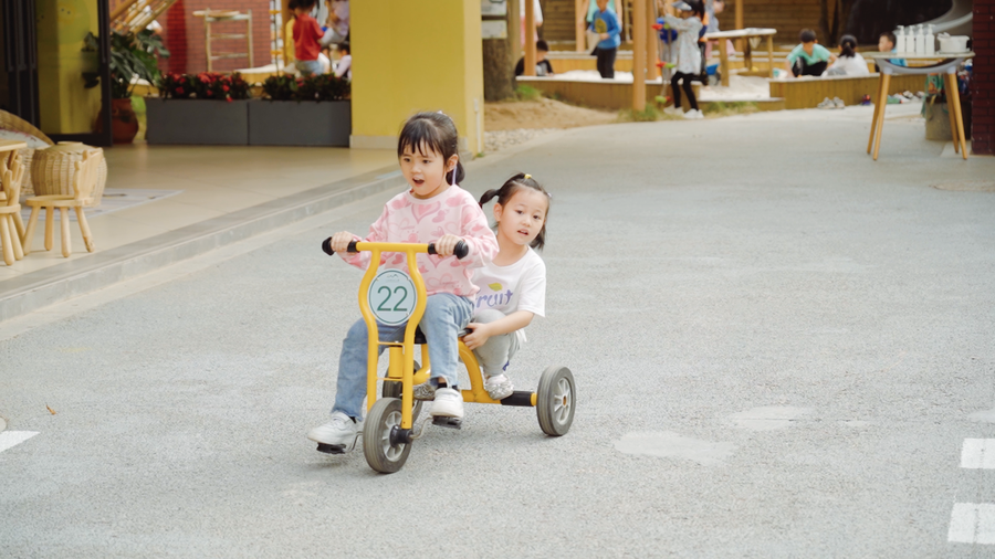 幼兒園戶外無動力游樂設計，深圳市八仙嶺幼兒園，親近自然，樂享田園