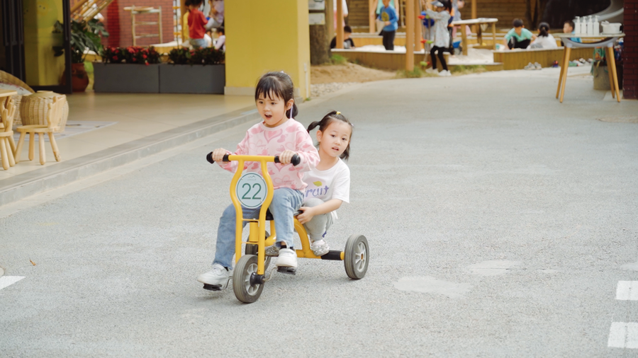 幼儿园户外无动力游乐设计，深圳市八仙岭幼儿园，亲近自然，乐享田园