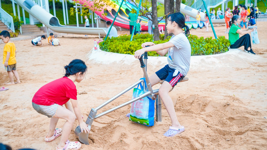 佛山桂城儿童公园无动力游乐设计，童年美好记忆时光