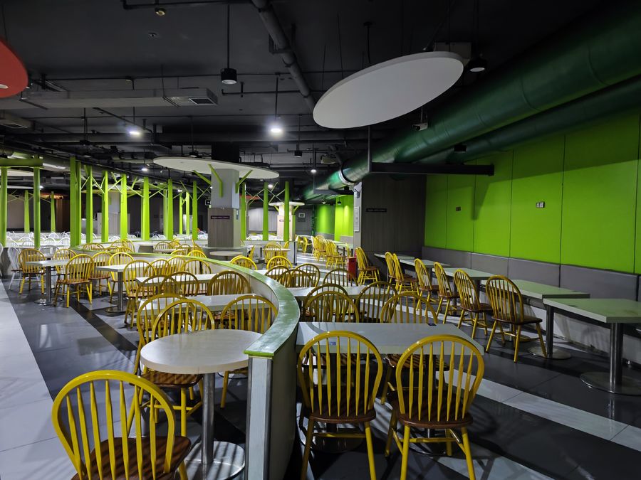 腾升装饰|郑州楷林IFC写字楼地下负一层白领餐厅装修