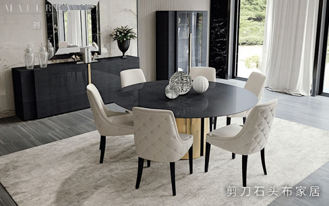 意大利家具设计，富有东方美感的Malerba系列餐桌鉴赏