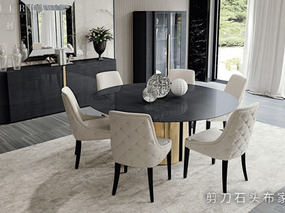 意大利家具设计，富有东方美感的Malerba系列餐桌鉴赏