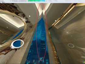 洗手间的360度效果图，出现了很难看的接缝，求解！！