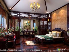 别墅古典中式设计案例一方雅室清静宜人