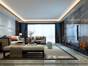 新中式住宅装修设计表现