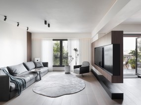 浙江扎哈國際設計 | 175㎡現代風私宅，感受開放空間的氛圍美感