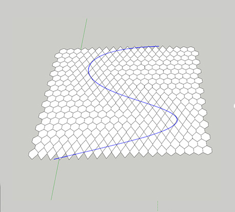 曲线干扰之六边形到菱形渐变01