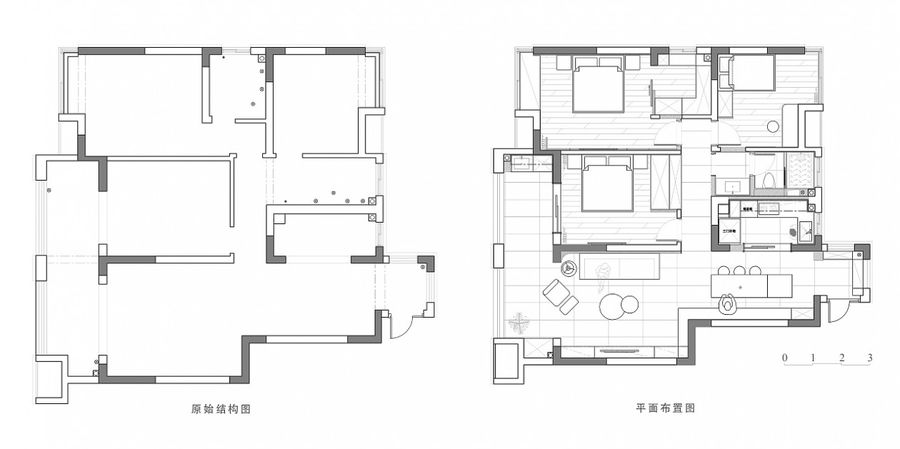 艺成空间设计丨120㎡现代之家