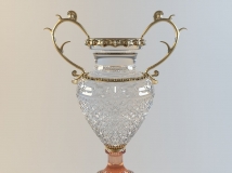 欧式玻璃花瓶3d模型