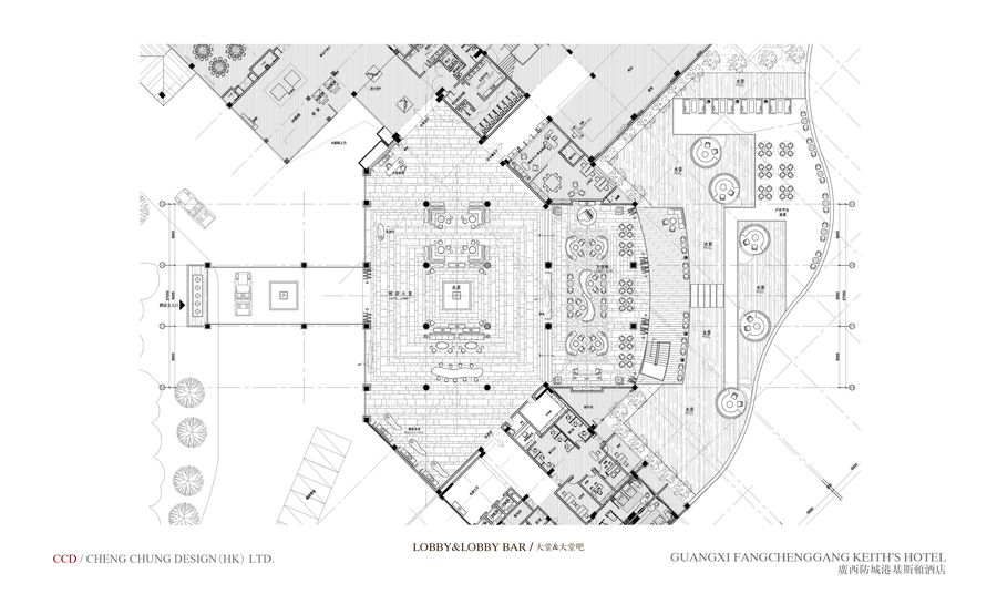 《CCD--江山半岛项目兹斯顿度假酒店》设计概念方案+3d效果图+施工平面图