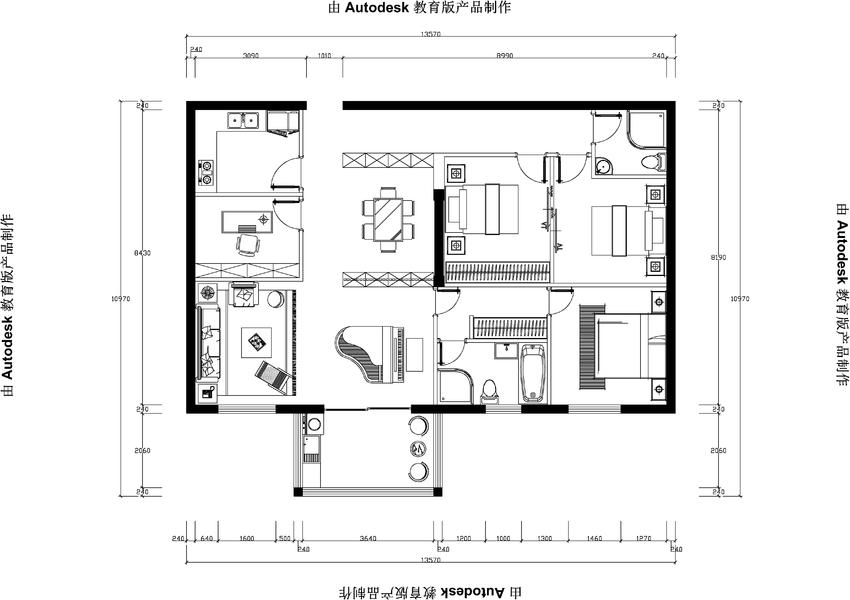  【户型优化第5期】127平三室两厅+钢琴区