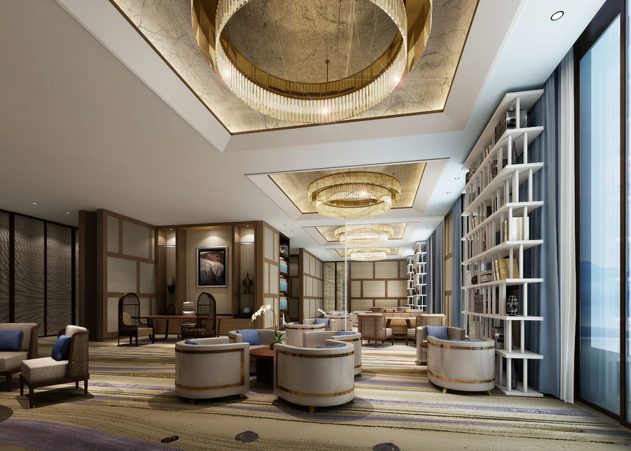 《CCD-云南抚仙湖希尔顿酒店》设计方案+效果图+CAD施工图+CAD文件+物料书+实景图
