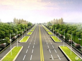 道路绿化设计案例效果图