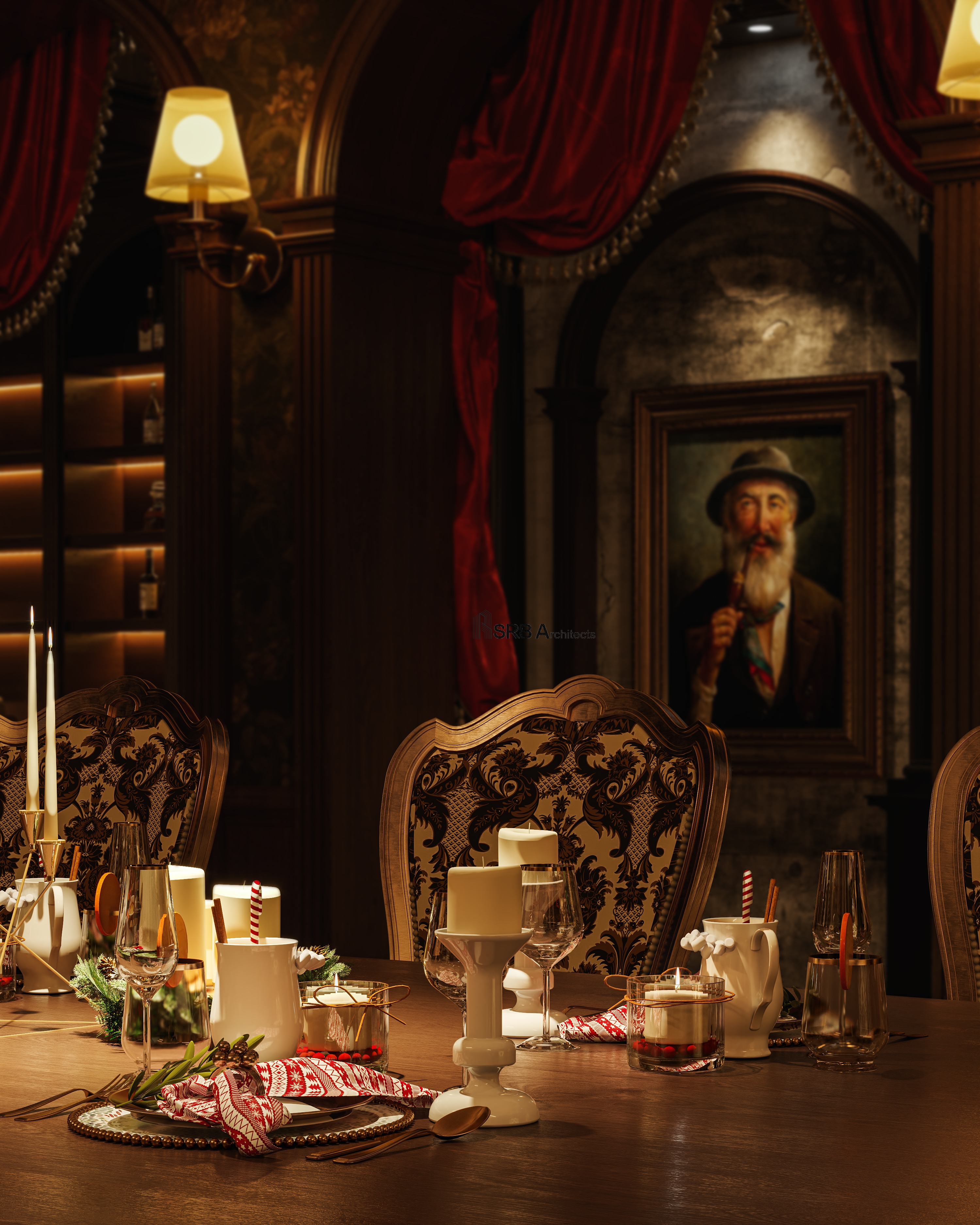 艺术拱廊茶餐厅 古典 暗黑 巴洛克